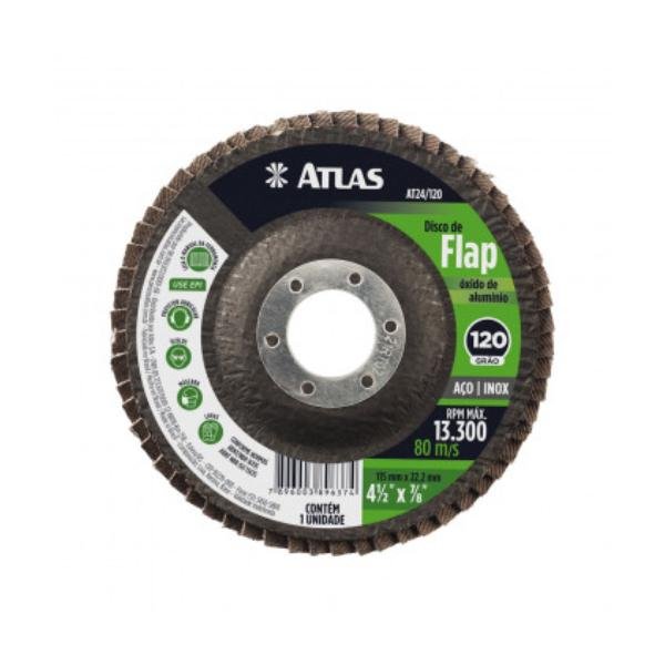 DISCO ABRASIVO FLAP 115MM G120 ZIRCONIA