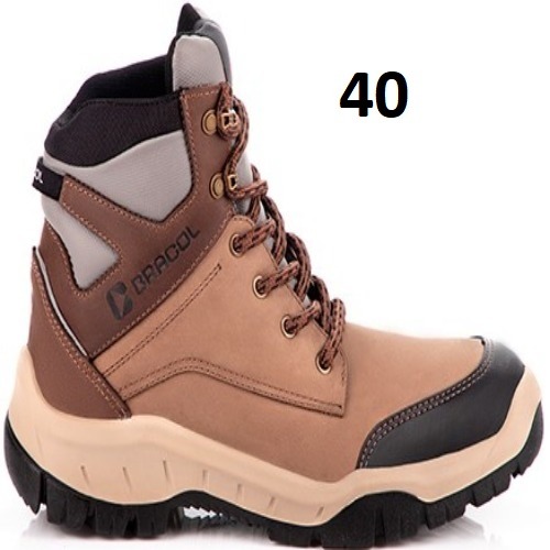 BOTA EVEREST AREIA COURO B/PLAST 40