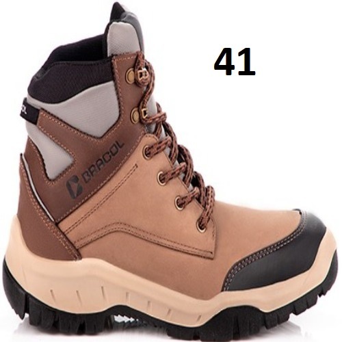 BOTA EVEREST AREIA COURO B/PLAST 41