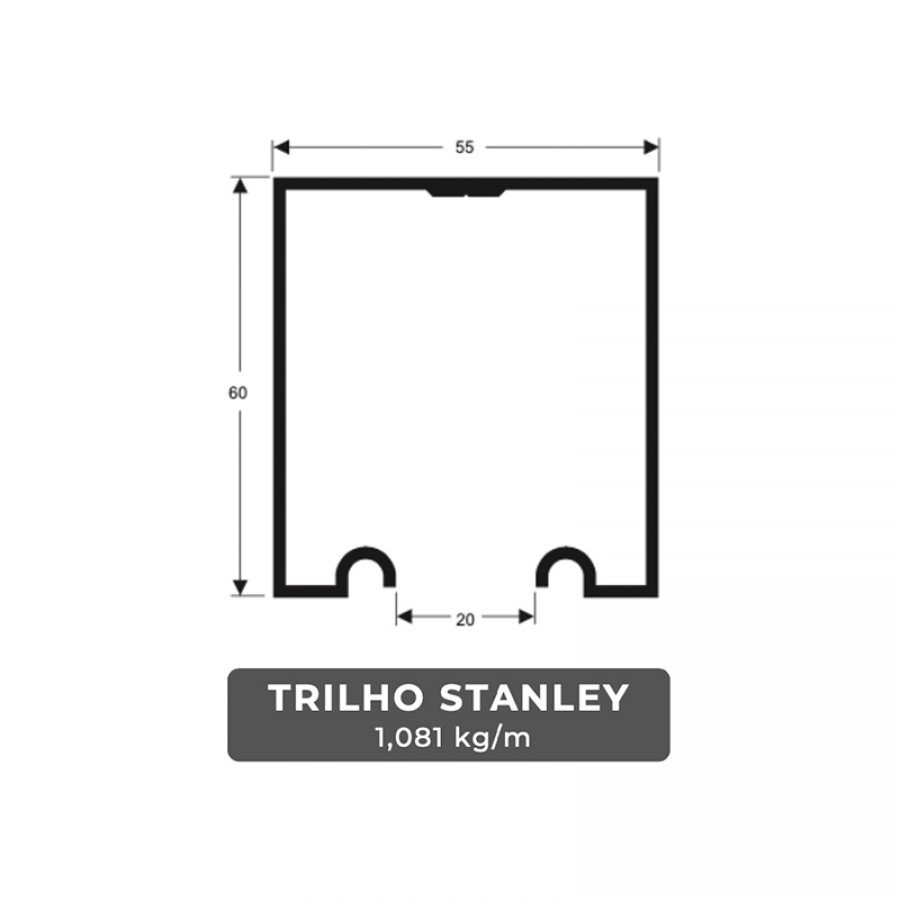 TRILHO STANLEY GAL 1.1/2" CH18 (1.25MM) 3M