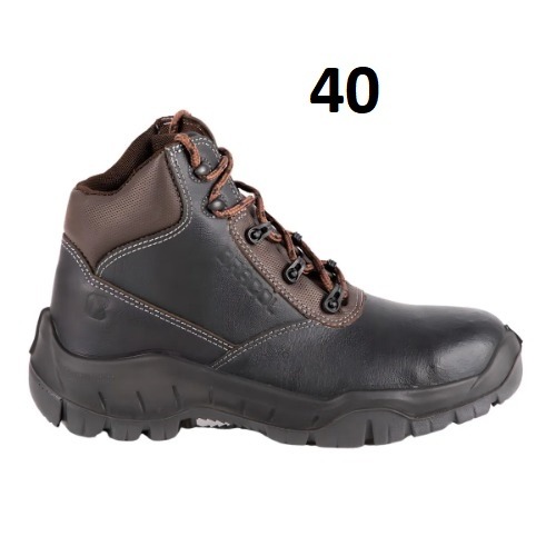BOTA DANUBIO PT COURO BICO PLAST 40