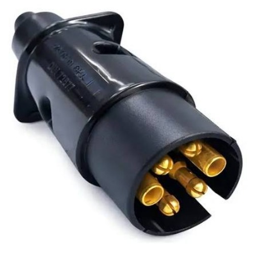 TOMADA MACHO PRETA CAPO 6 POLOS