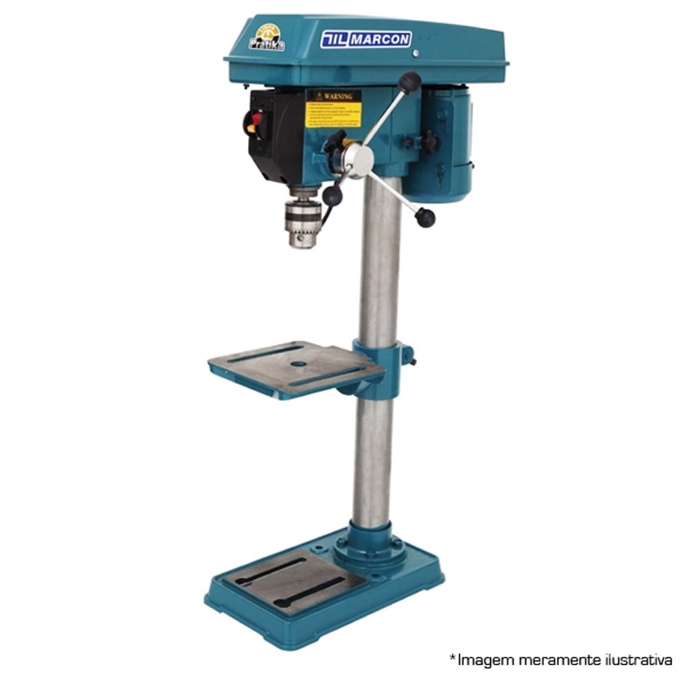 FURADEIRA BANCADA 127/220V MOTOR 1/3CV POTENCIA 250W MANDRIL