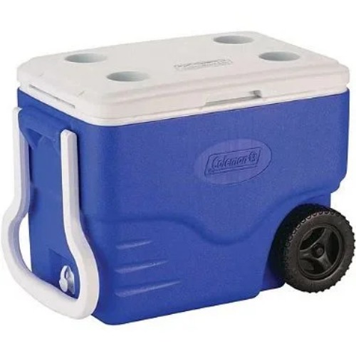 CAIXA TERMICA 38L AZ ROYAL C/RODAS COLEMAN