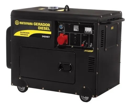 GERADOR DIESEL 6500 5.5KVA 10HP MONO - MATSUYAMA