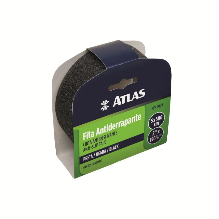 FITA ADESIVA ANTIDERRAPANT PRETA 50MMX5M