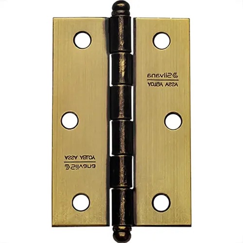 DOBRADICA 3" 1/2 C/ANEL DOURADA CART