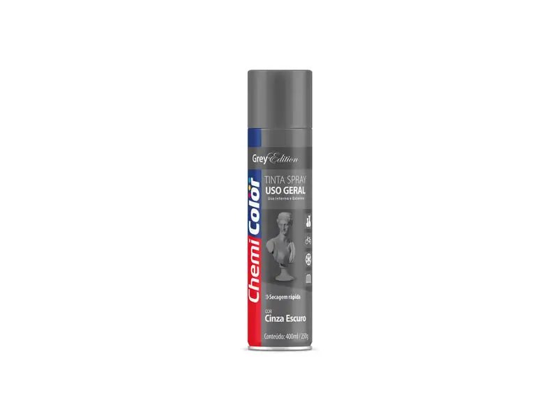TINTA SPRAY P COLOR CINZA ESCURO
