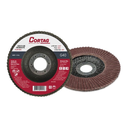 DISCO FLAP 4.1/2" G40 CORTAG
