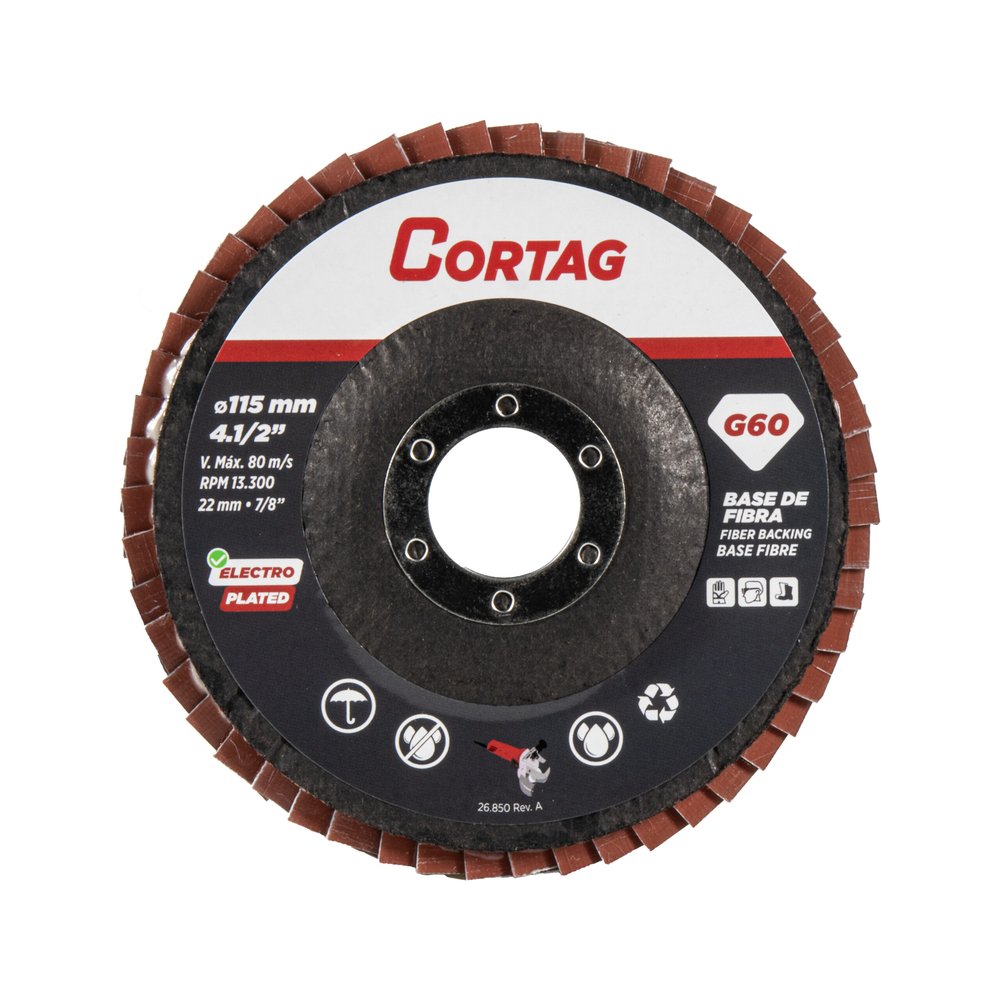 DISCO FLAP 4.1/2 G 60 CORTAG