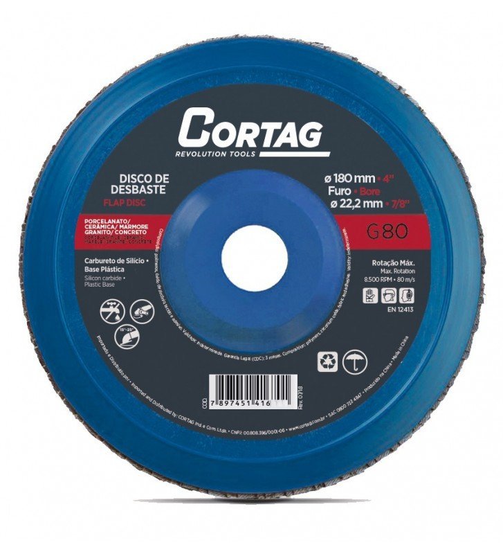 DISCO FLAP 4.1/2 G 80 CORTAG