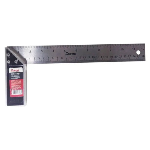 ESQUADRO DE ALUMINIO 30CM CORTAG