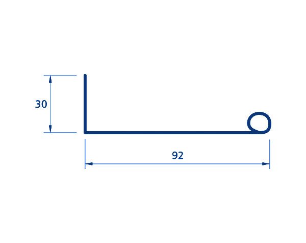 SOLEIRA (ENCAIXE) GALV. CH16 1.55MM 6M (7,82KG)